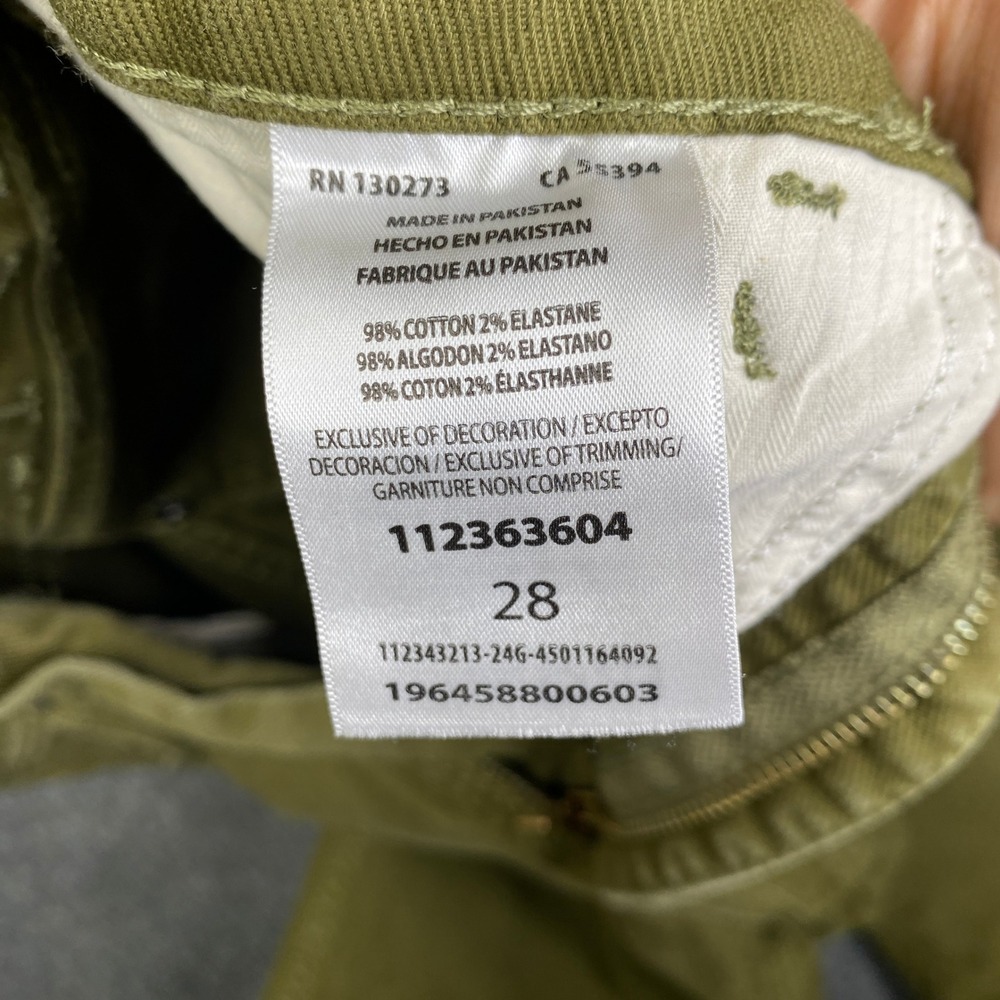 Wrangler x STAUD Women Olive Green High Rise Flare Jeans Size 28 112363604 - Picture 3 of 8